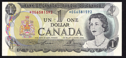 Canada 1973 $1 One Dollar Replacement Banknote Lawson - Bouey *OG 6581592