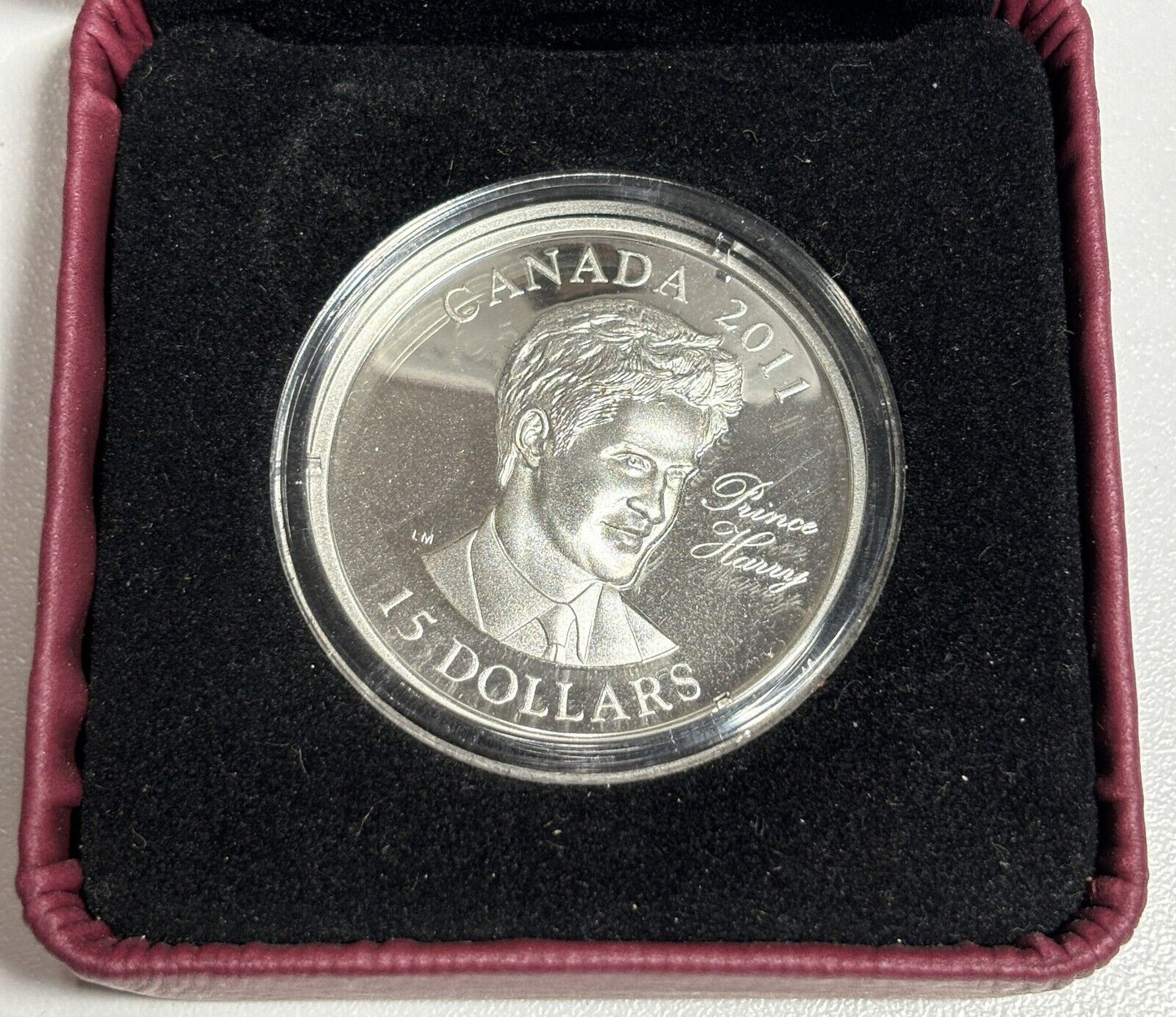 2011 Continuity of the Crown 'Prince Harry' Proof $15 Sterling Silver