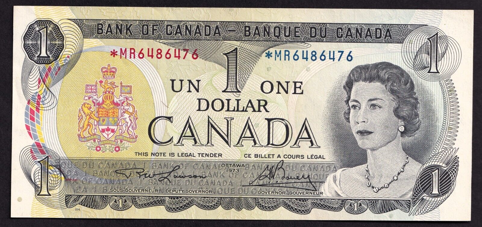 Canada 1973 $1 One Dollar Replacement Banknote Lawson - Bouey *MR 6486476