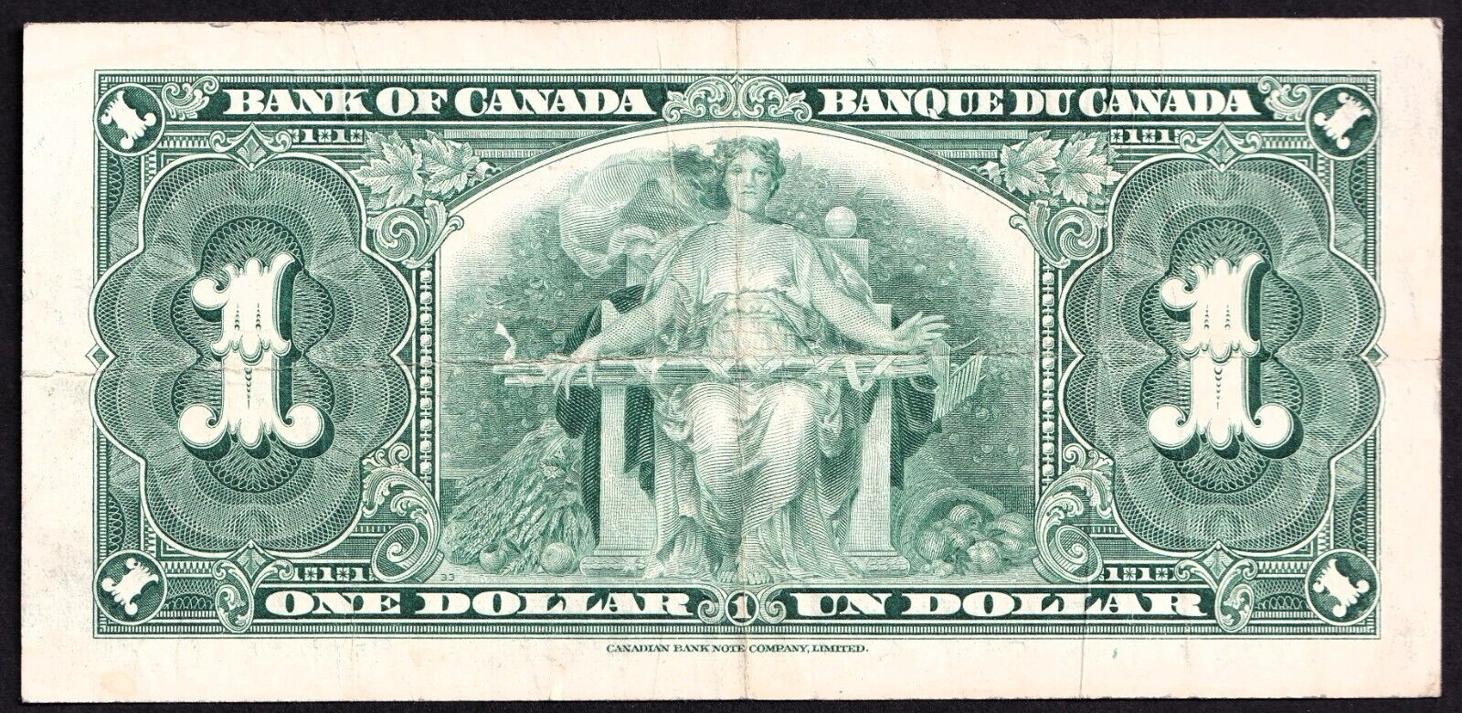 Canada 1937 $1 One Dollar Banknote Gordon - Towers Y/C 1285707