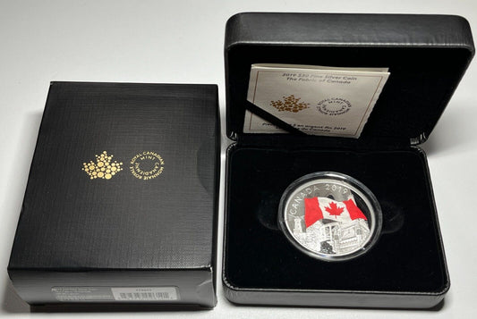 2019 Canada $30 Fine Silver Coin - The Fabric of Canada Complete With Box + COA