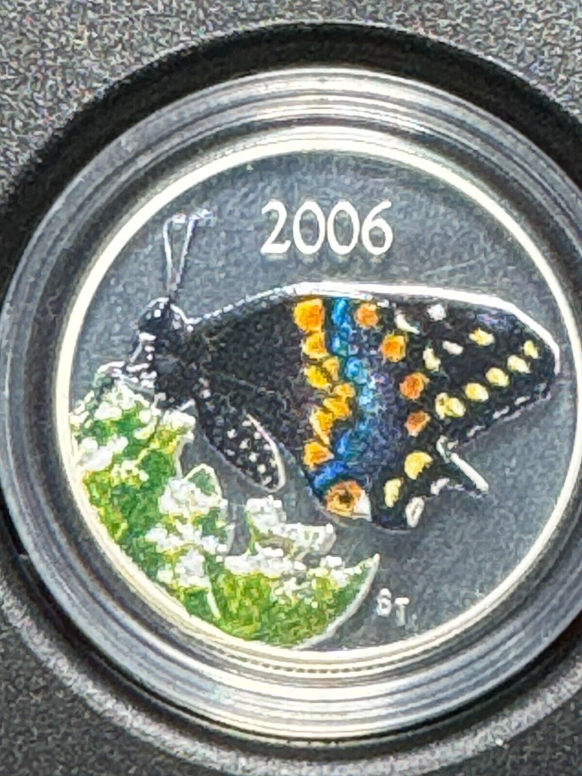 2006 Canadian 50 Cent Silver Proof Coin Short-Tailed Swallowtail w/ Box & CoA