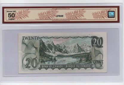 Canada 1969 $20 Twenty Dollar Replacement *EB Banknote BCS Certifed AU - 50