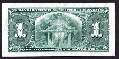 Canada 1937 $1 One Dollar Banknote Coyne - Towers T/M 1134415 Nice Colour