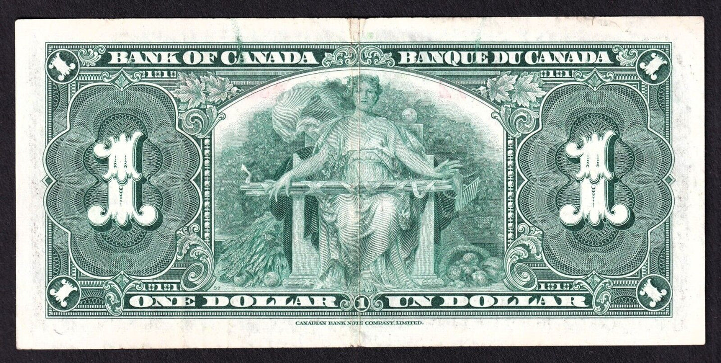 Canada 1937 $1 One Dollar Banknote Coyne - Towers X/M 9308772