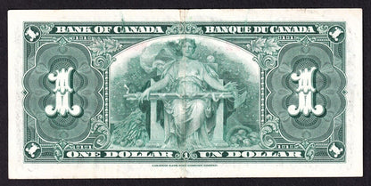 Canada 1937 $1 One Dollar Banknote Coyne - Towers X/M 9308772