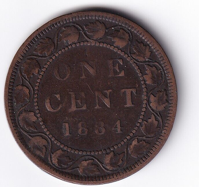 Canada 1884 1c One Large Cent Queen Victoria Very Good #3