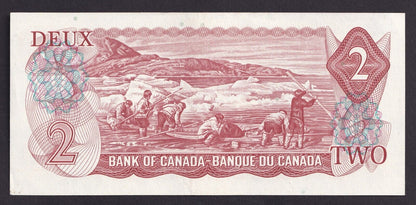 Canada 1974 $2 Two Dollar Banknote Lawson - Bouey BD4857115