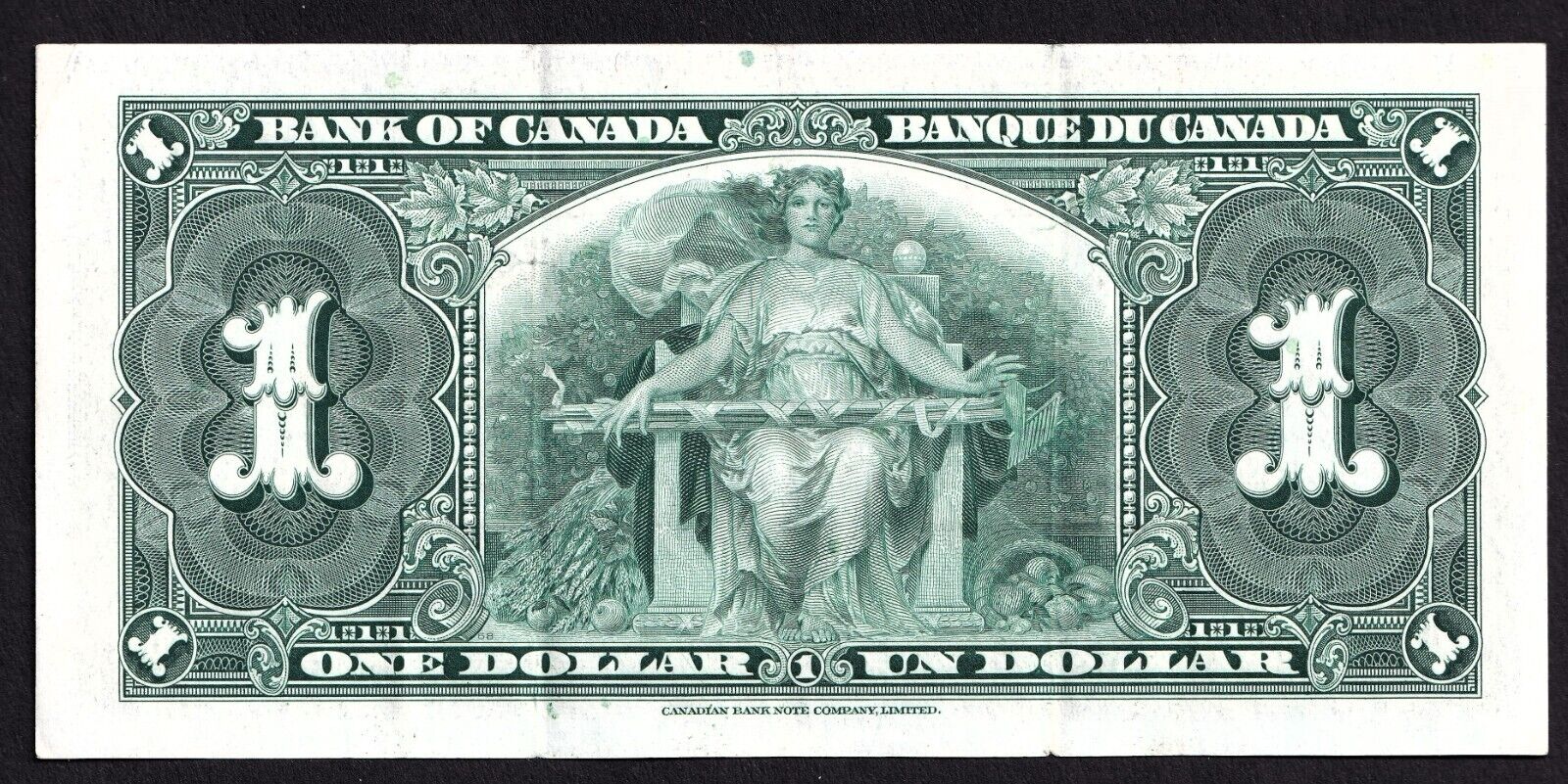 Canada 1937 $1 One Dollar Banknote Coyne - Towers L/N 5011474