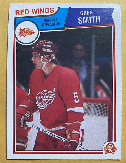 Greg Smith 1983-84 O-PEE-CHEE OPC Hockey #130 (NM) Detroit Red Wings