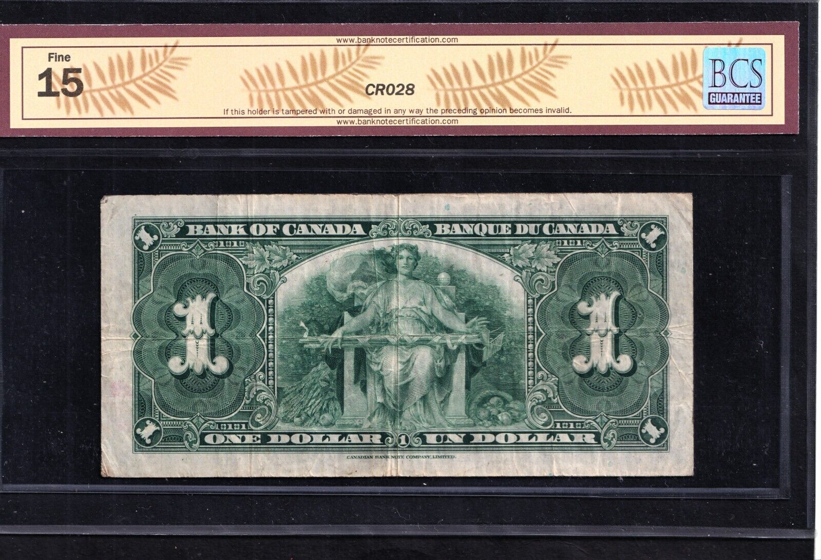 Canada 1937 $1 One Dollar Banknote Gordon - Towers T/A 2641497 BCS F-15