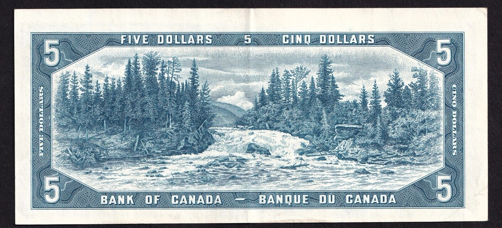 Canada 1954 $5 Five Dollar Banknote Beattie - Rasminsky Nice Colour K/X 7649545