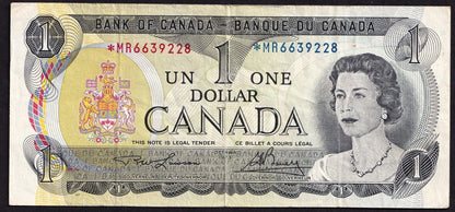 Canada 1973 $1 One Dollar Replacement Banknote Lawson - Bouey *MR 6639228