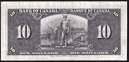 Canada 1937 $10 Ten Dollar Banknote Gordon - Towers N/D 6755733