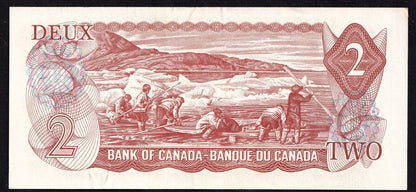 Canada 1974 $2 Two Dollar Banknote  Crow - Bouey AGV 7074446