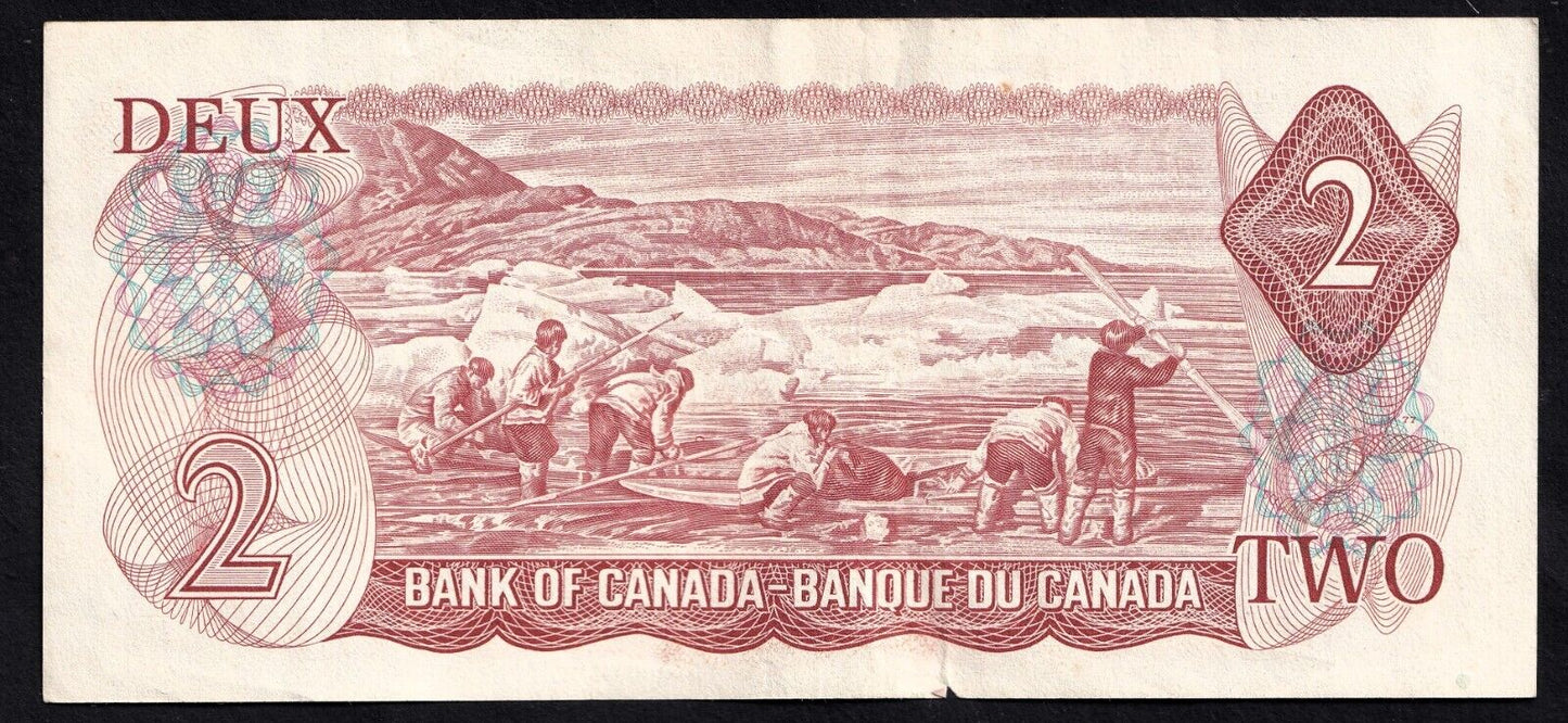 Canada 1974 $2 Two Dollar Banknote Lawson - Bouey ABM 0394974