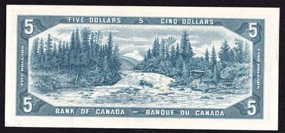 Canada 1954 $5 Five Dollar Banknote Beattie - Rasminsky Beautiful Colour X/S