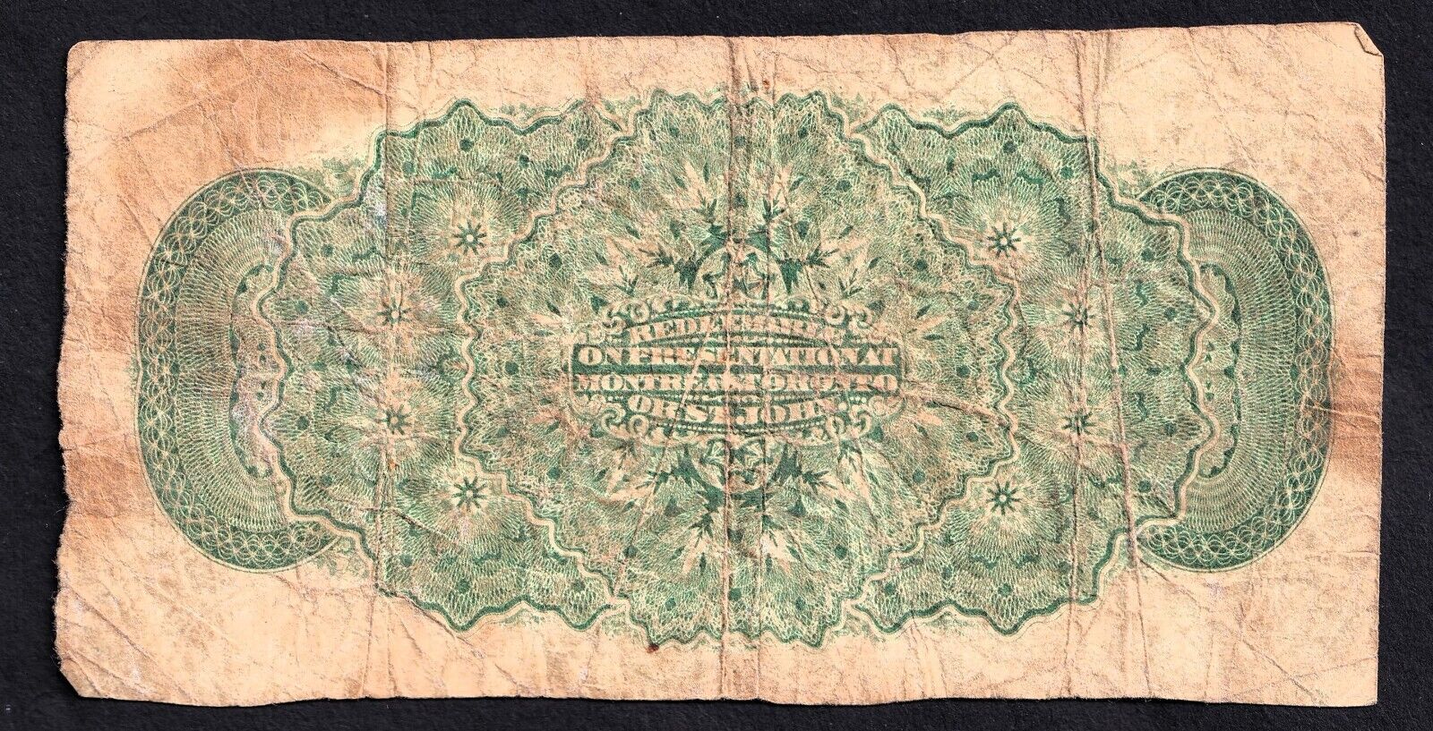 Dominion of Canada 1870 25 Cent Shinplaster Plain Dickinson-Harington Nice Note