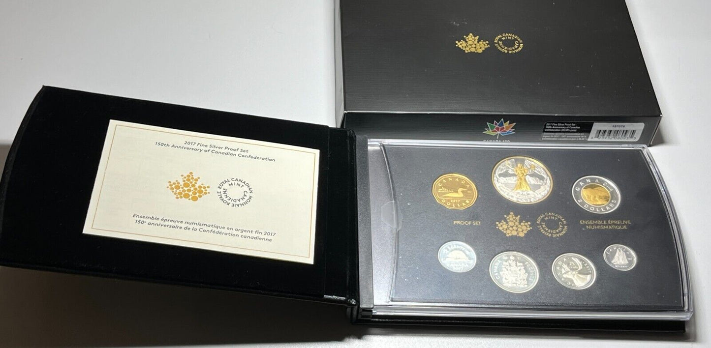 Canada 2017 Proof Silver Set 150th Anniversary Of Canadian Confederation