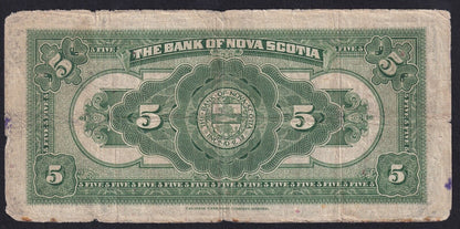 1935 The Bank Of Nova Scotia $5 Five Dollar 550-36-02