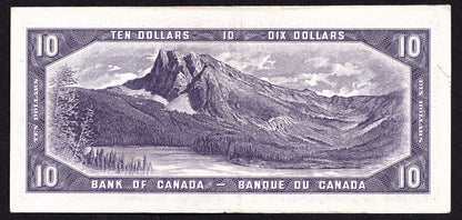 Canada 1954 $10 Ten Dollar Banknote Beattie - Coyne P/D 4611631