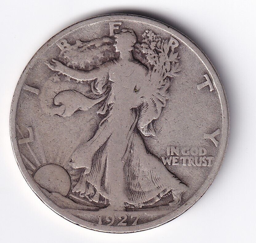 United States 1927-S  .900 Silver Walking Liberty Half Dollar 50 Cent