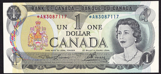 Canada 1973 $1 One Dollar Replacement Banknote Lawson - Bouey *AN 3087117