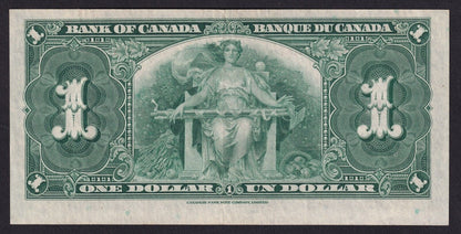 Canada 1937 $1 One Dollar Banknote Gordon - Towers M/L 0322061