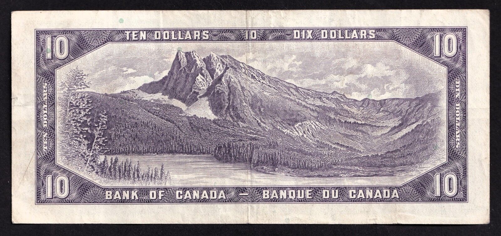 Canada 1954 $10 Ten Dollar Banknote Beattie - Rasminsky R/V 5853823