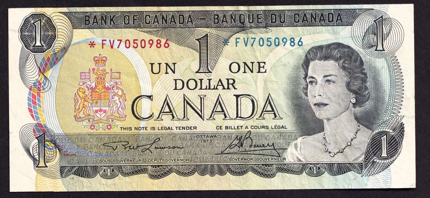 Canada 1973 $1 One Dollar Replacement Banknote Lawson - Bouey *FV 7050986