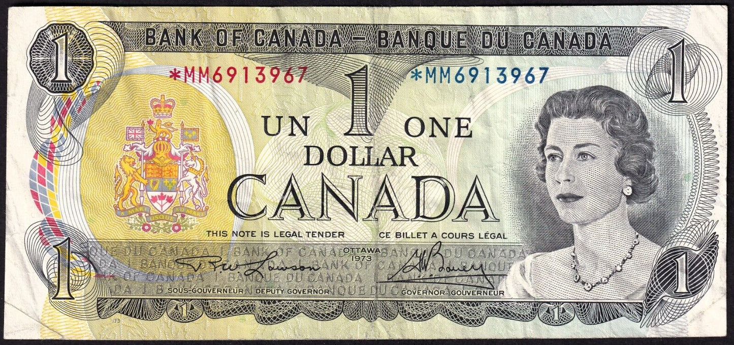 Canada 1973 $1 One Dollar Replacement Banknote Lawson - Bouey *MM 6913967