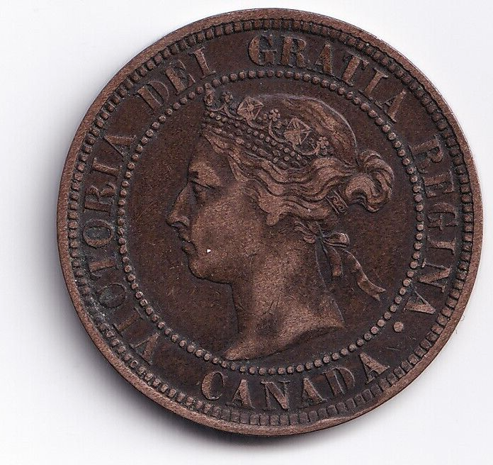 Canada 1888 1c One Large Cent Queen Victoria Very Fine #3