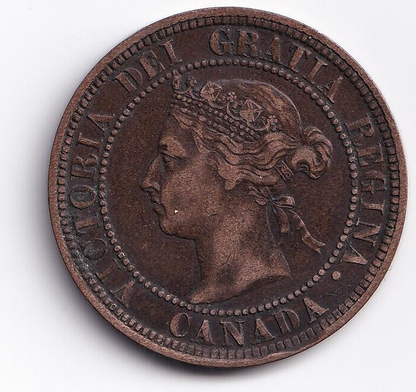 Canada 1888 1c One Large Cent Queen Victoria Very Fine #3