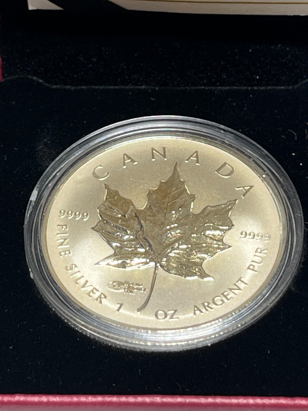 2014 Berlin World Money Fair Canada Fine Silver Coin Maple Leaf WMF Privy Mark