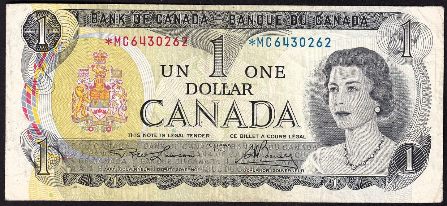 Canada 1973 $1 One Dollar Replacement Banknote Lawson - Bouey *MC 6430262