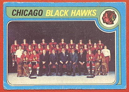 1979-80 O-Pee-Chee Hockey Team Checklist Chicago Blackhawks #247