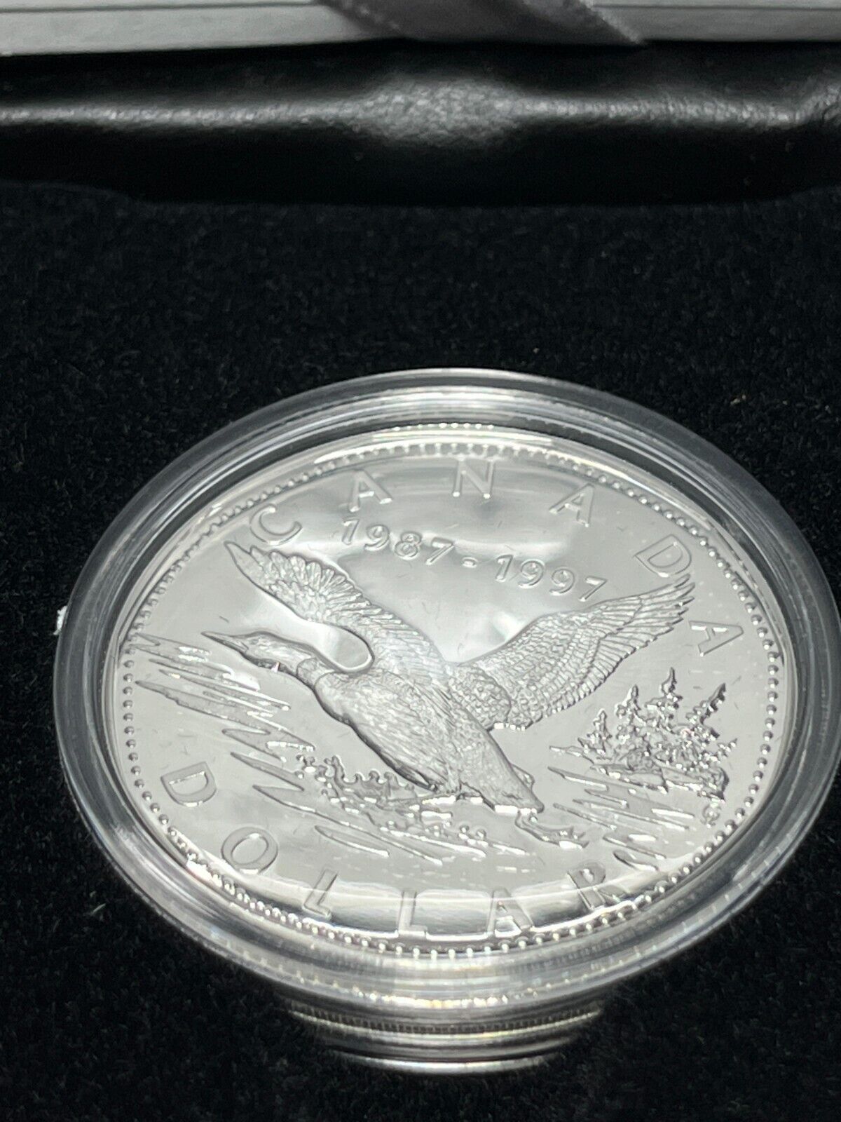 1997 Canada 10th Anniversary of the Loon Proof Silver Coin - Complete