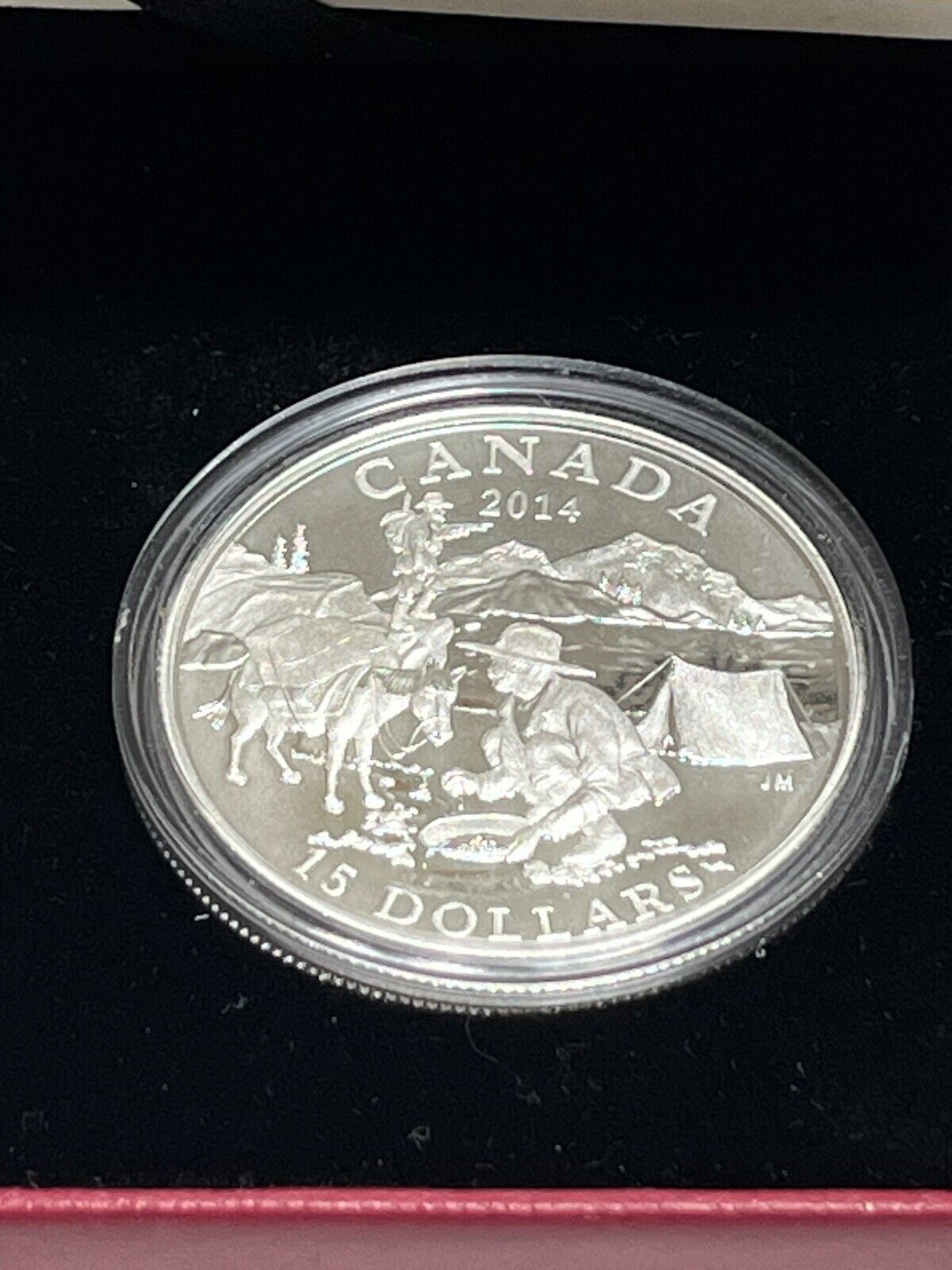 Exploring Canada The Gold Rush - 2014 Canada $15 Fine Silver Coin With Box + COA