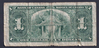 1937 Bank Of Canada $1 One Dollar Coyne - Towers