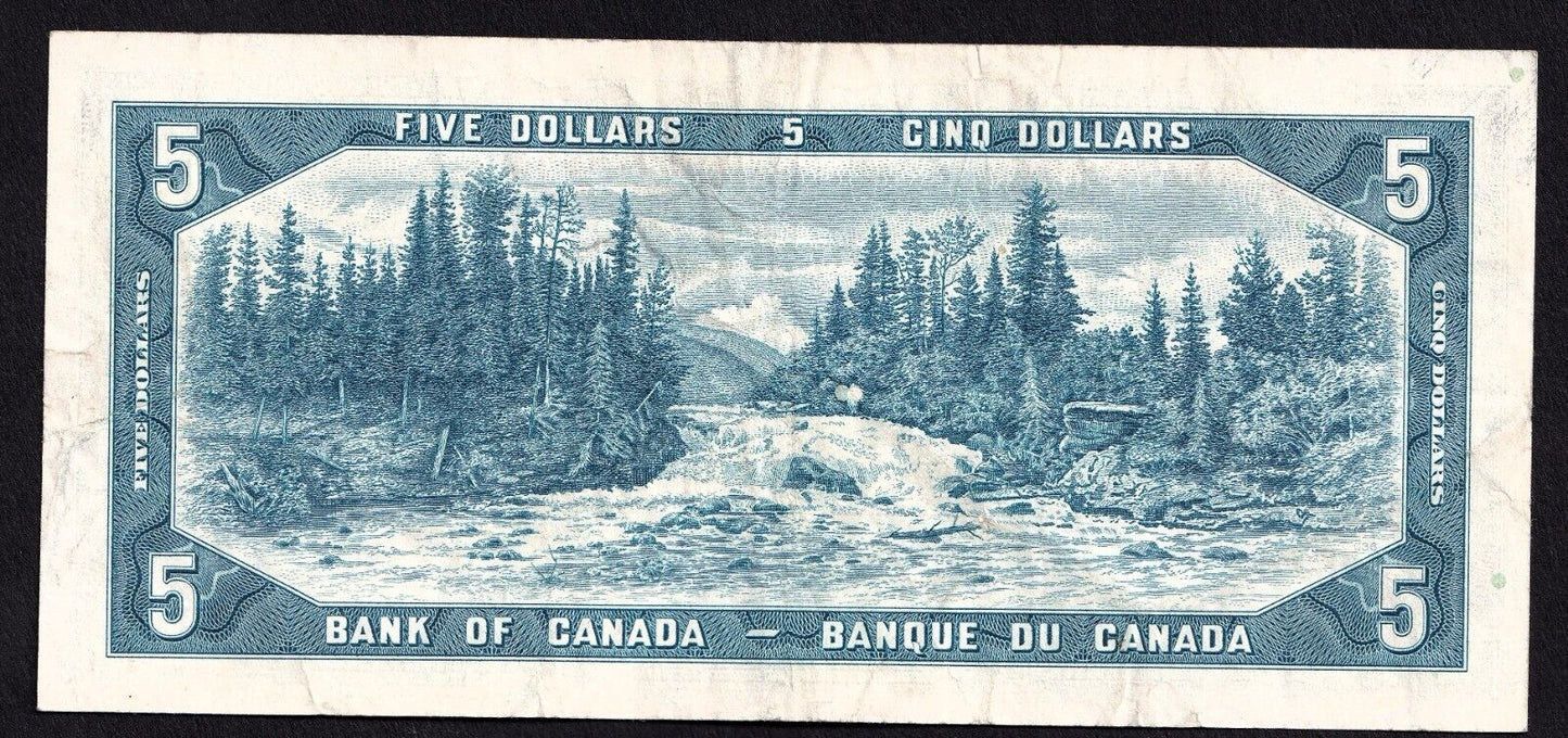 Canada 1954 $5 Five Dollar Replacement Banknote Beattie - Rasminsky *WS 0276228