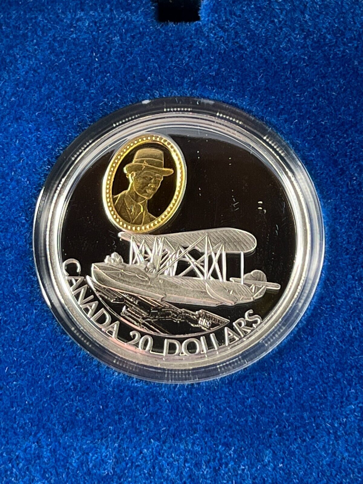 1994 $20 Silver Proof Coin The Canadian Vickers Vedette With Original Box