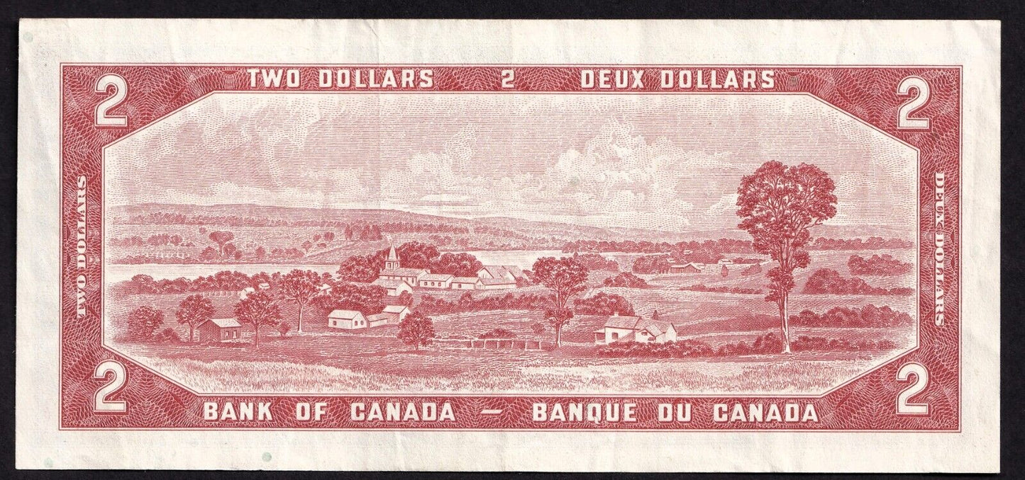 Canada 1954 $2 Two Dollar Banknote Lawson - Bouey M/G 6760258