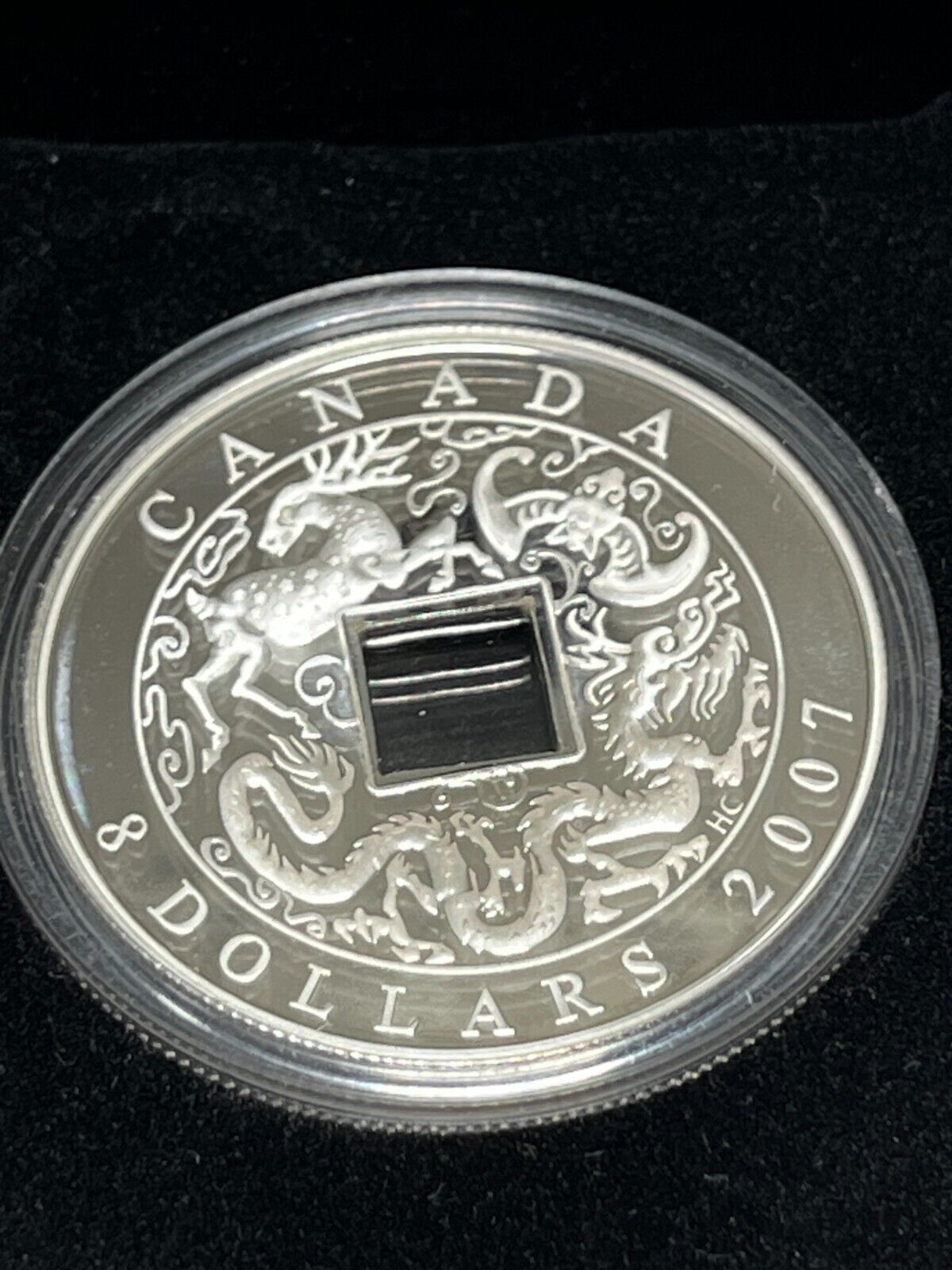 2007 Canada $8 Fine Silver Chinese Coin - Chinese Square Hole Proof