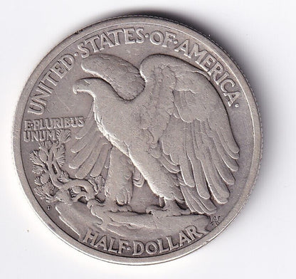 United States 1929-D .900 Silver Walking Liberty Half Dollar 50 Cent