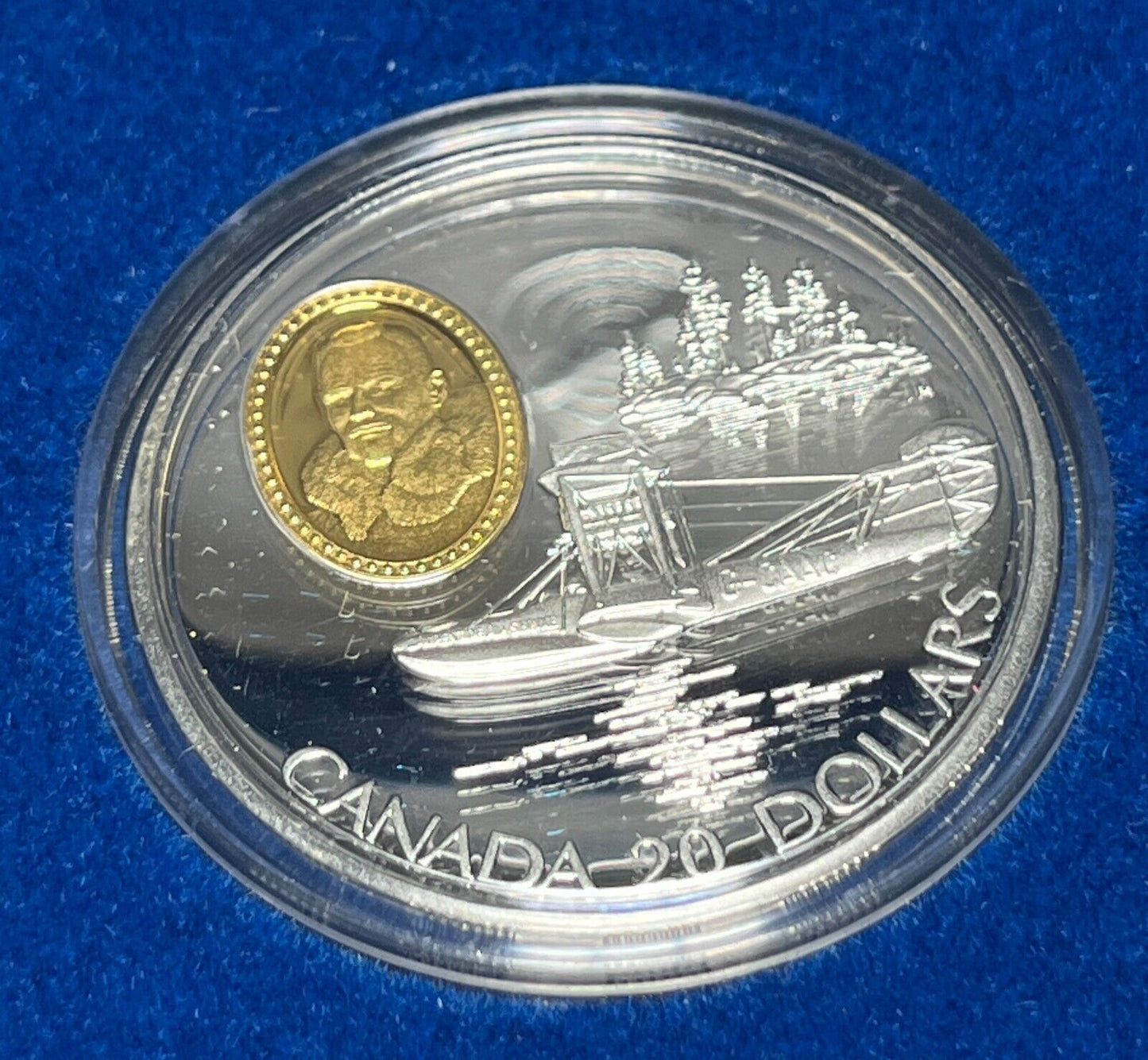 1995 Canada $20 The Fleet 80 Canuck Sterling Silver Proof Coin With Box + COA