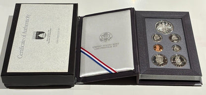 1989 U.S. Prestige Set Proclaming The Triumph Of Democracy Silver W BOX & COA