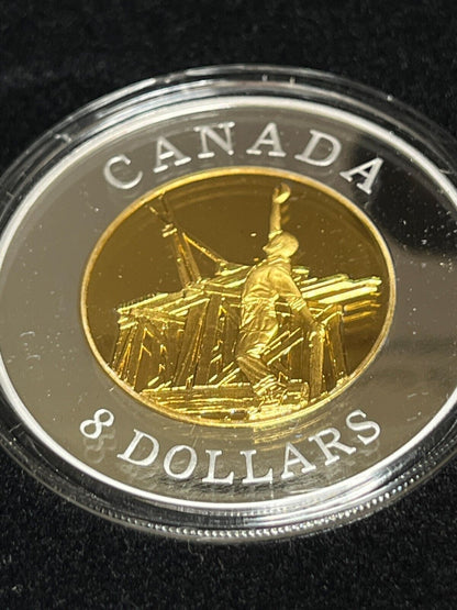 2005 Canada $8 - Chinese Railway Workers Set 2 - 1 oz fine silver .9999 Coins