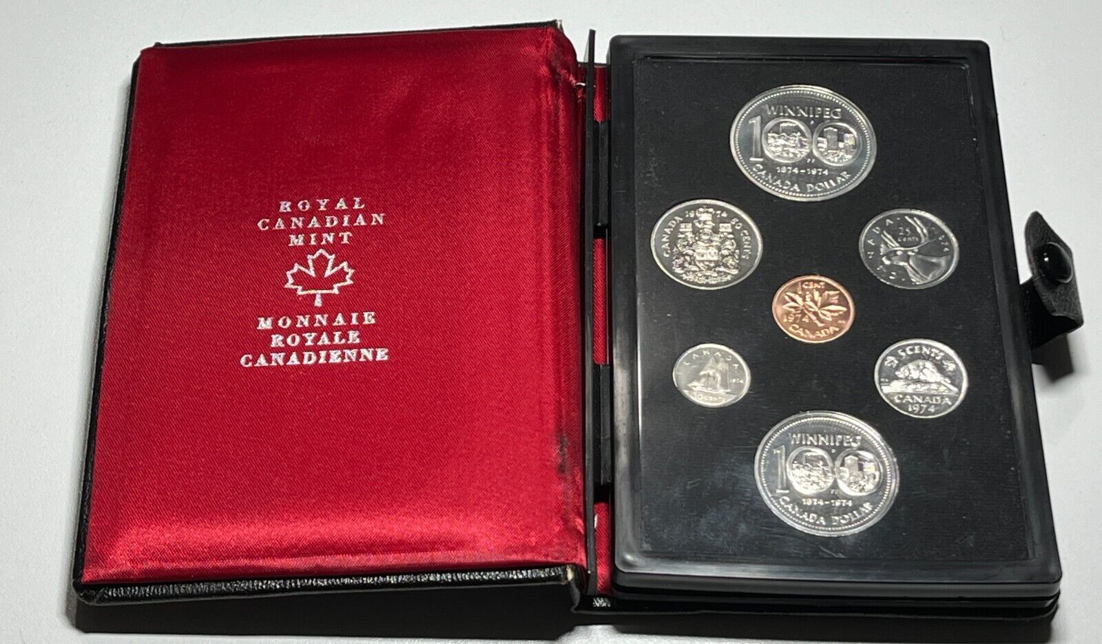 1974 Canada Double Dollar Prestige Set Winnipeg Silver Dollar Mint Set NO COA