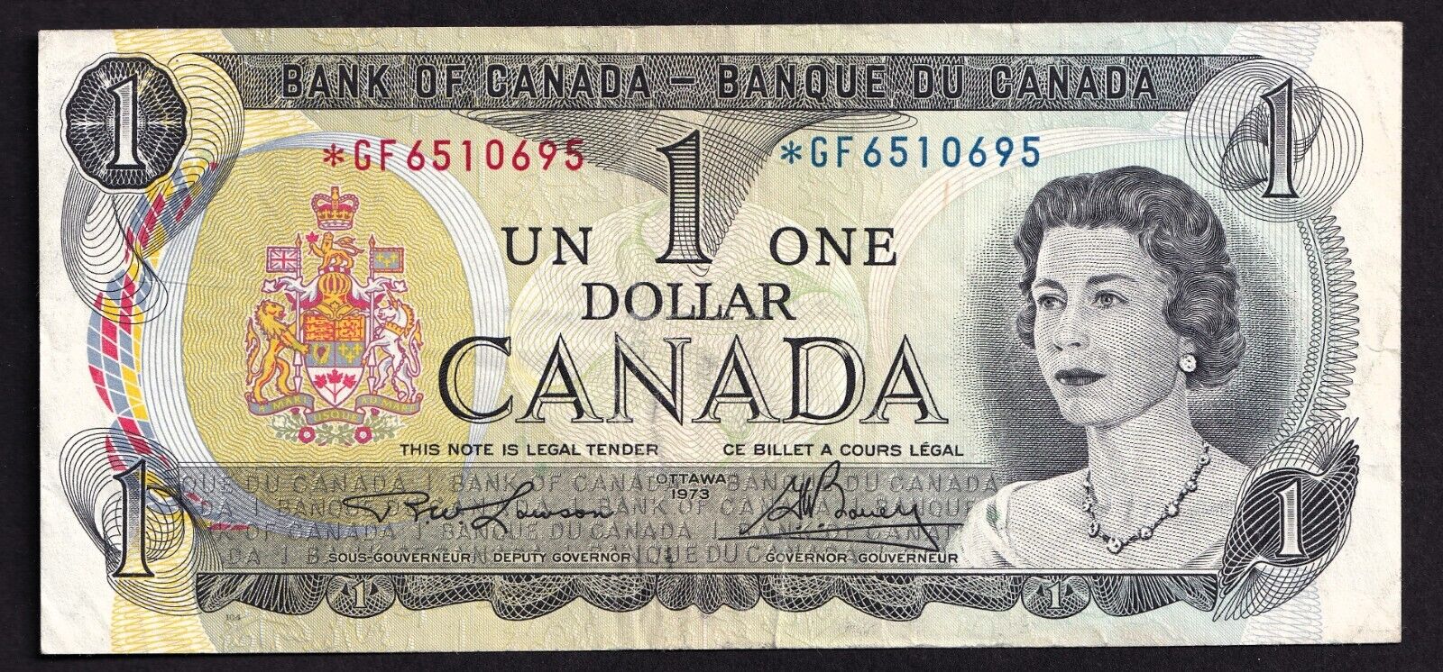 Canada 1973 $1 One Dollar Replacement Banknote Lawson - Bouey *GF 6510695