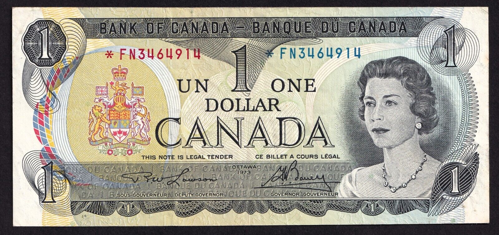 Canada 1973 $1 One Dollar Replacement Banknote Lawson - Bouey *FN 3464914